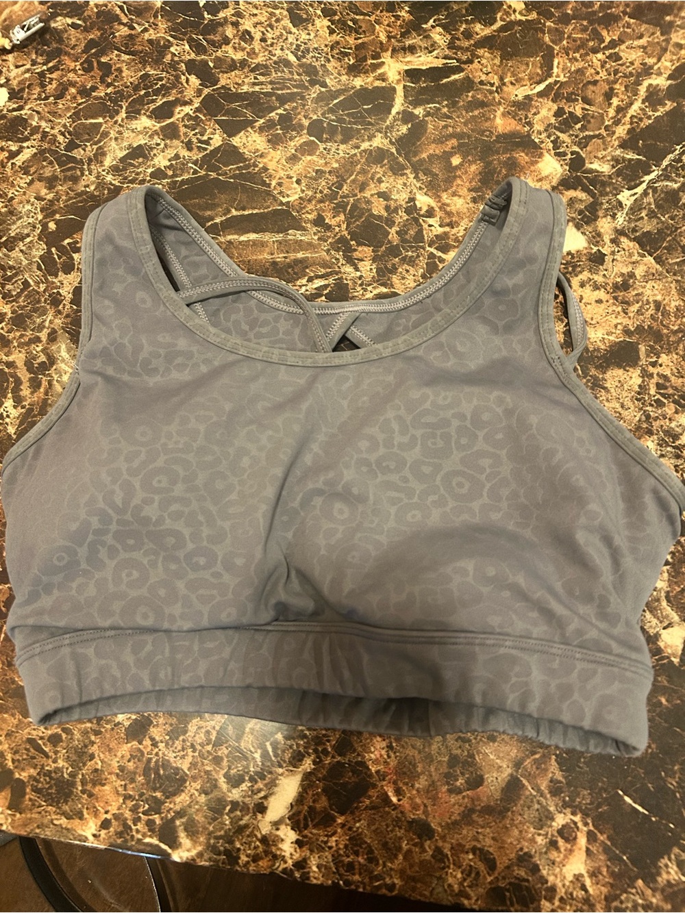 Lululemon Energy sports Bra grey camo patten- size large